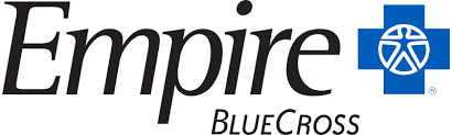 A black and white logo of empire blue cross.